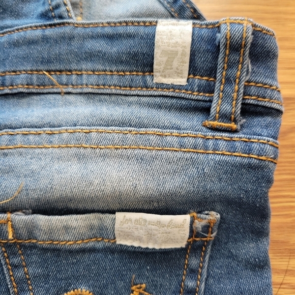 7 For All Mankind Baby Girl Denim Overalls Size 12M - Picture 5 of 7
